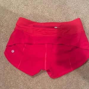 lululemon athletica Women's Red Athletic Shorts